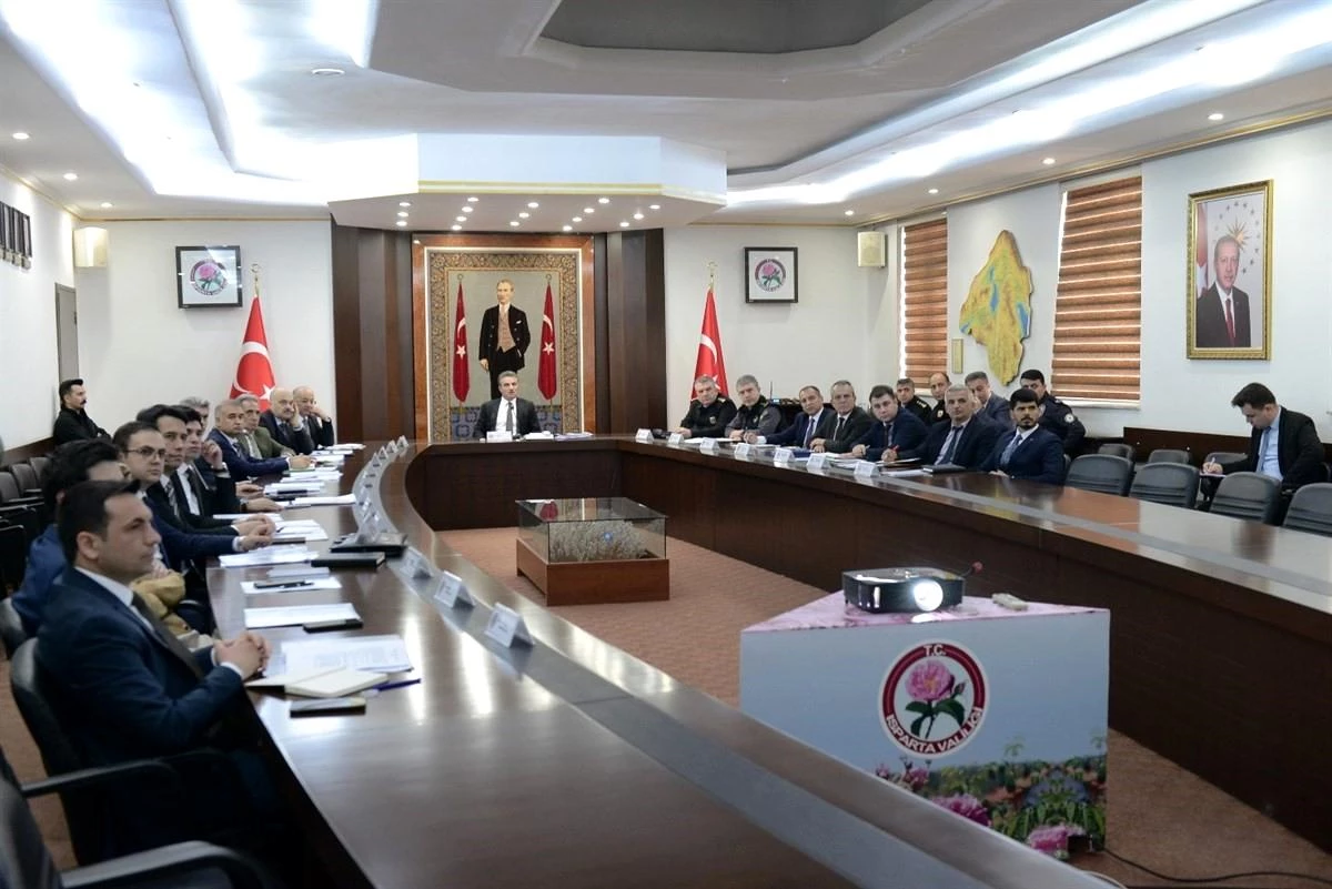 Isparta'da Mahalli İdareler Seçimi için Tedbirler Görüşüldü